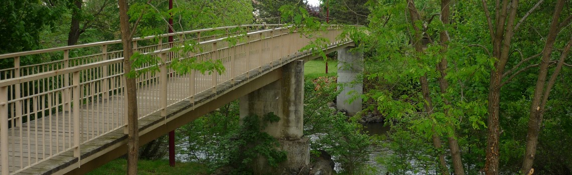 Passerelle de lempdes sur allagnon camping auvergne